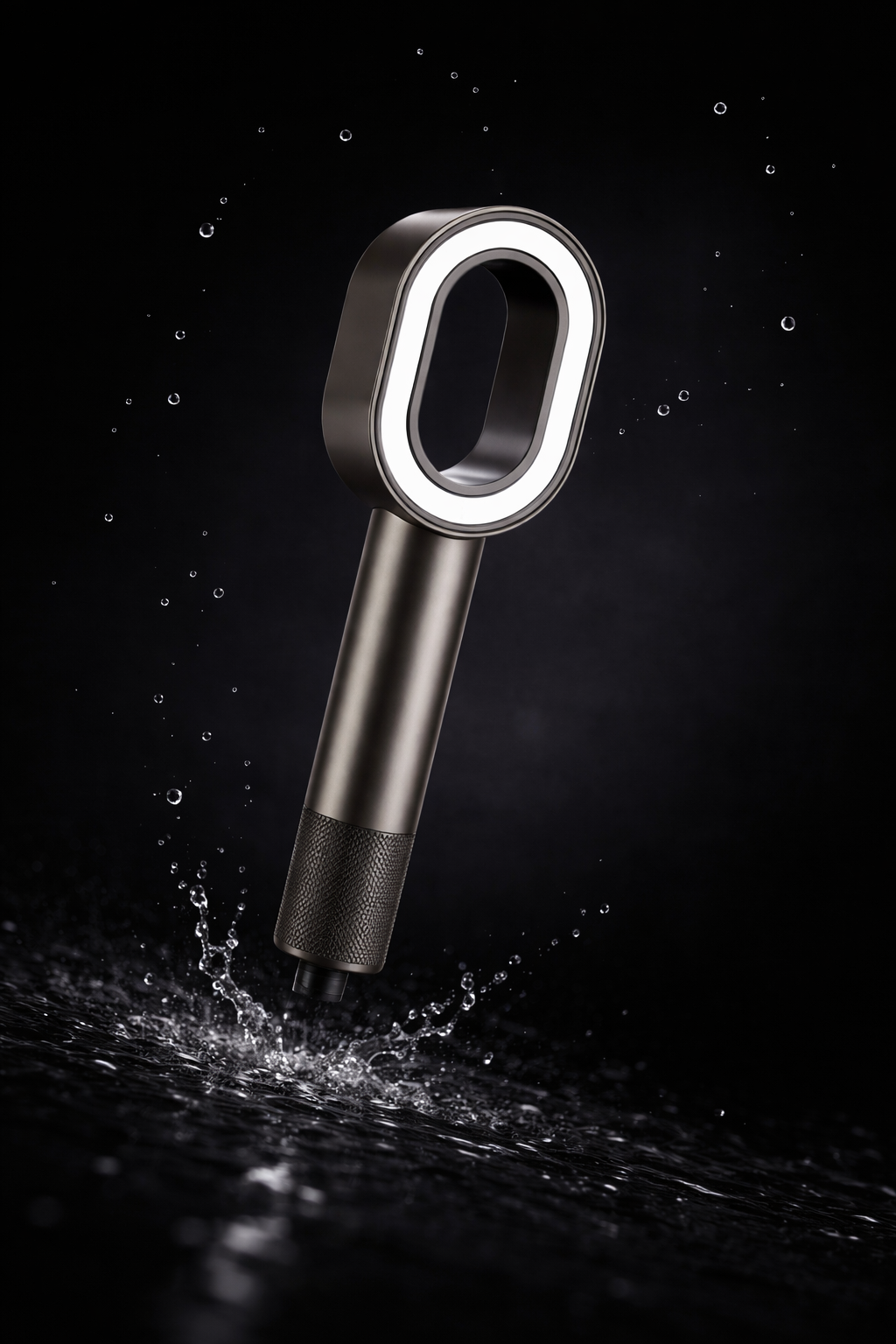 Pommeau de douche filtrant Limpéa finition Noir mat — jets d'eau puissants boost de pression